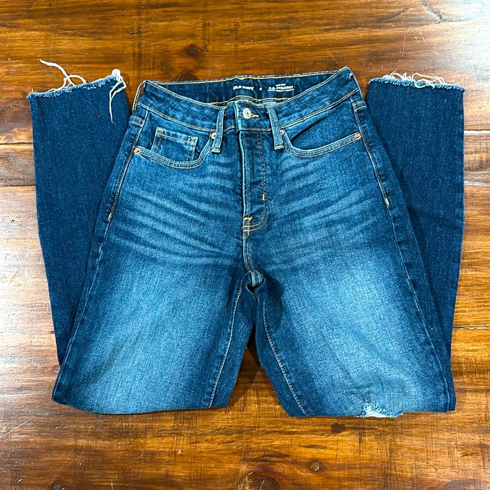Old Navy O.G. Straight Hi-rise Secret Smooth Pockets Size 0
